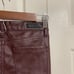 Blank NYC Women's NWT Burgundy Vegan Leather Mid Rise Skinny Pants Size 24
