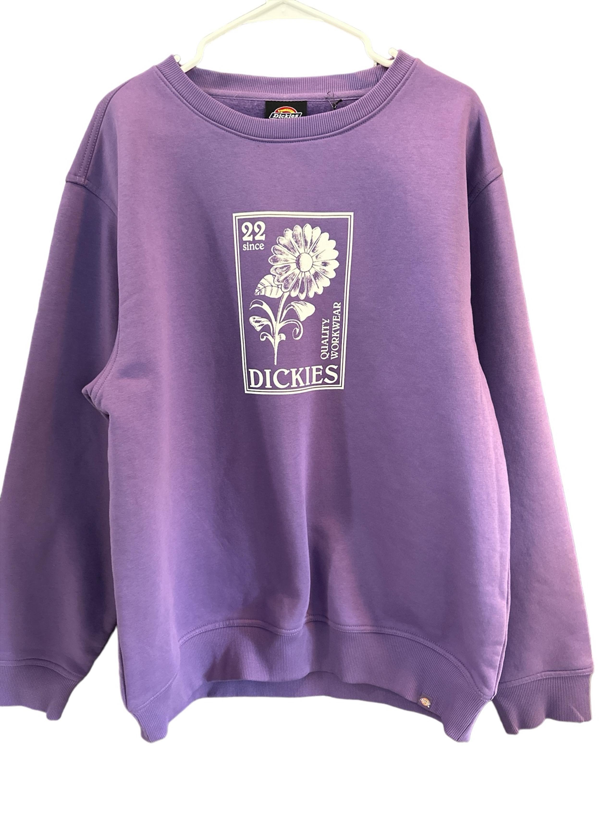 NWT Dickies Garden Plain Purple Sweatshirt Men's Size Large