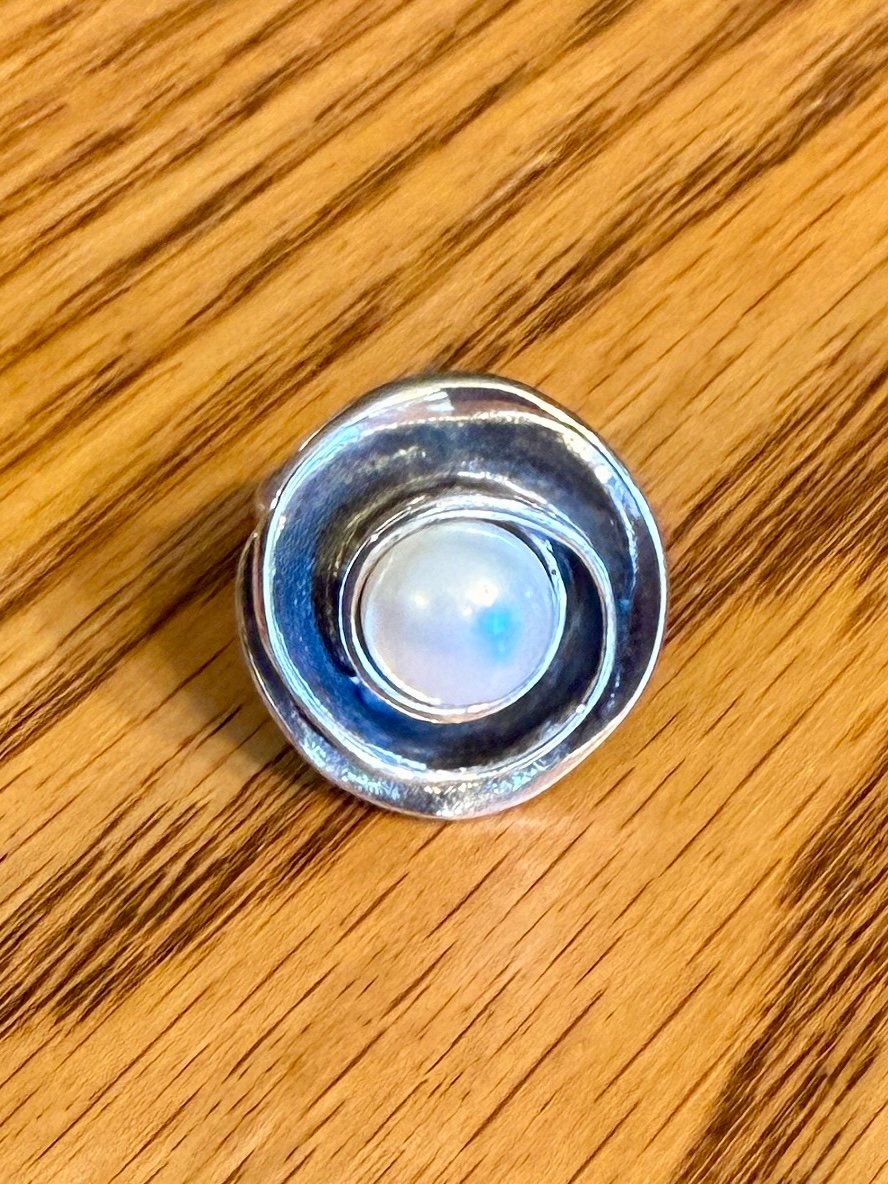 Silpada Sterling Silver Pearl Ring, Size 8