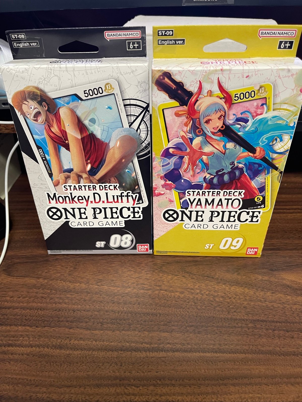 (2) One Piece Starter Deck ST.08 Monkey D. Luffy and ST.09 Yamato