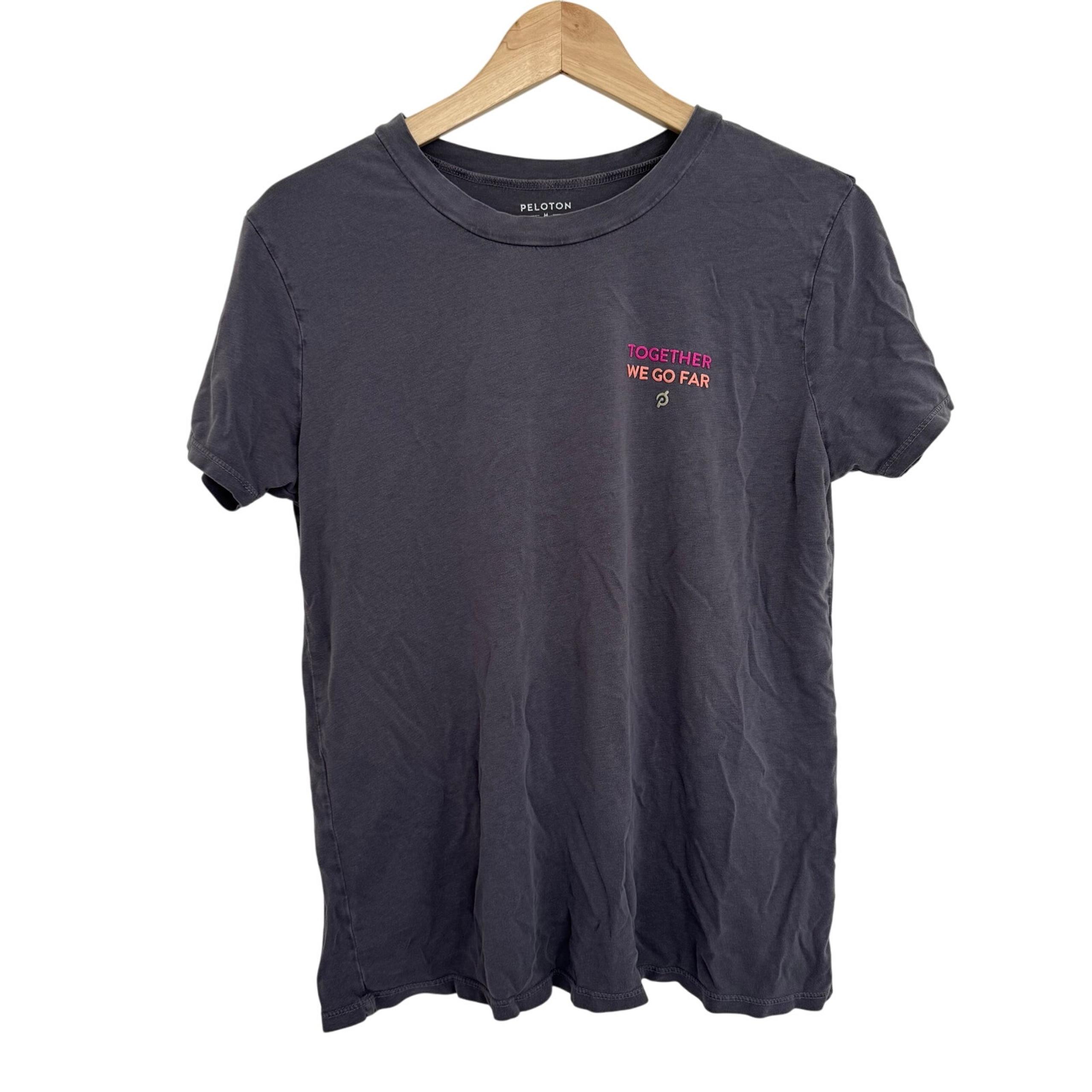 Peloton Women's Crew Neck Together We Go Far Short Sleeve T-Shirt Size M