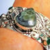 Kamababa Chrome Diopside 925 Sterling Silver Cuff Bracelet