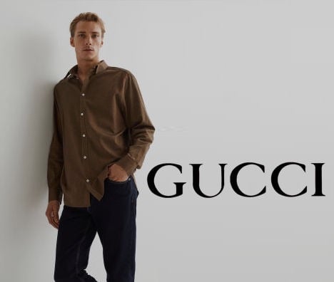 Gucci mens cheap dress shirts