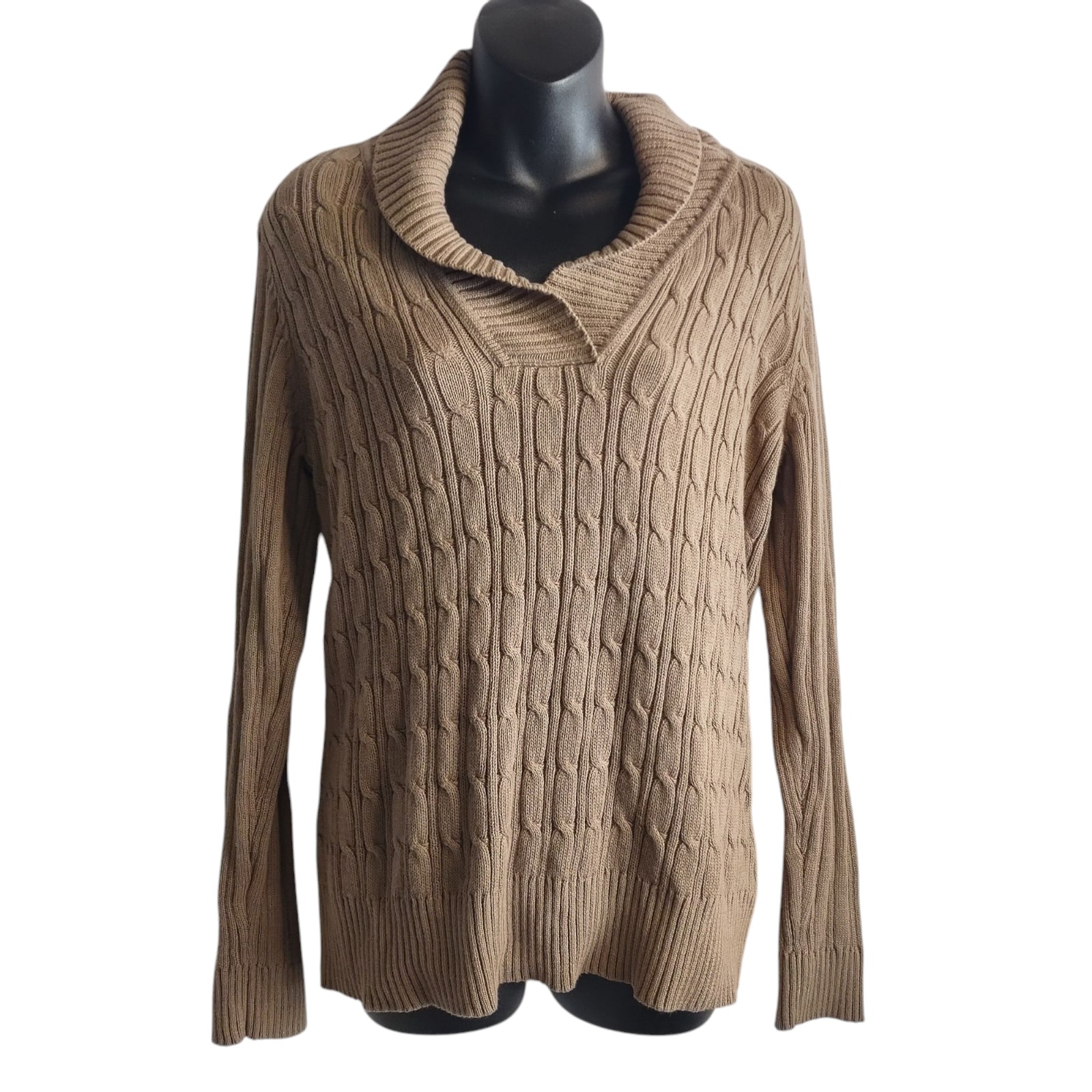 Liz Claiborne Women's Brown Knit Sweater Size Larger NWT