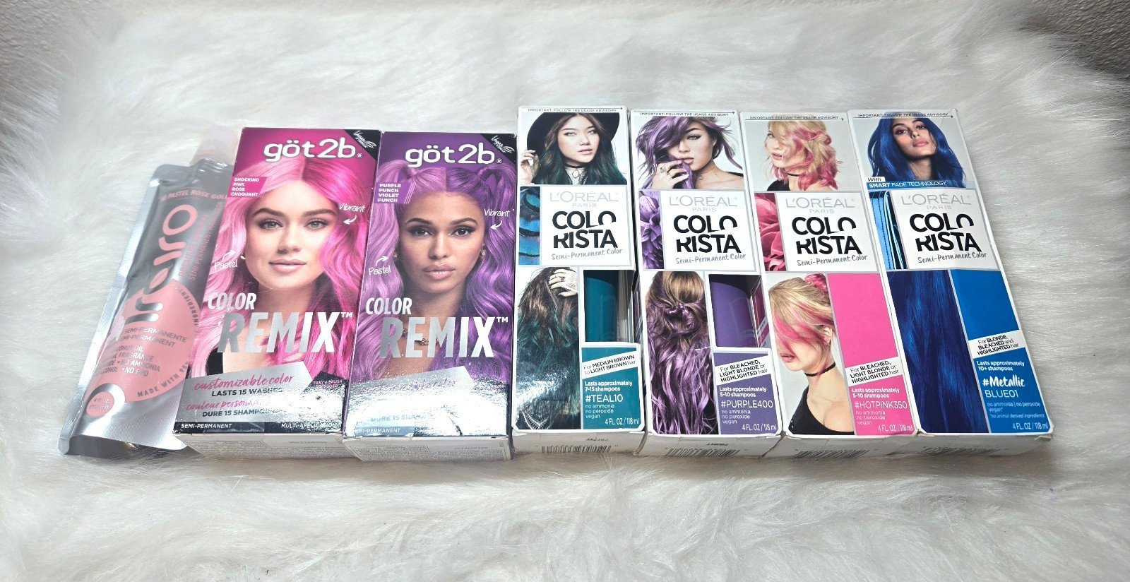 7-Piece Semi-Permanent Hair Color Bundle, All New and Unopened!!!