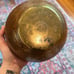 Beautiful Vintage etched Antique Indian Asian Brass Bowl Floral Pattern