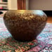 Beautiful Vintage etched Antique Indian Asian Brass Bowl Floral Pattern