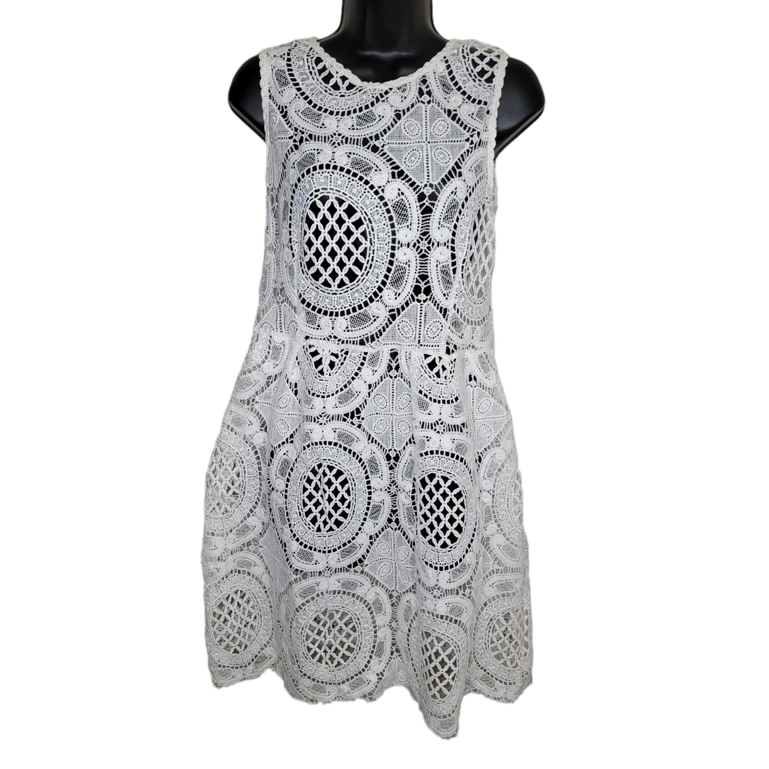 Kimchi Blue white crochet lace dress size Medium