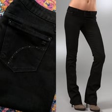 Joe's Jeans Black Studded Honey Boot 31