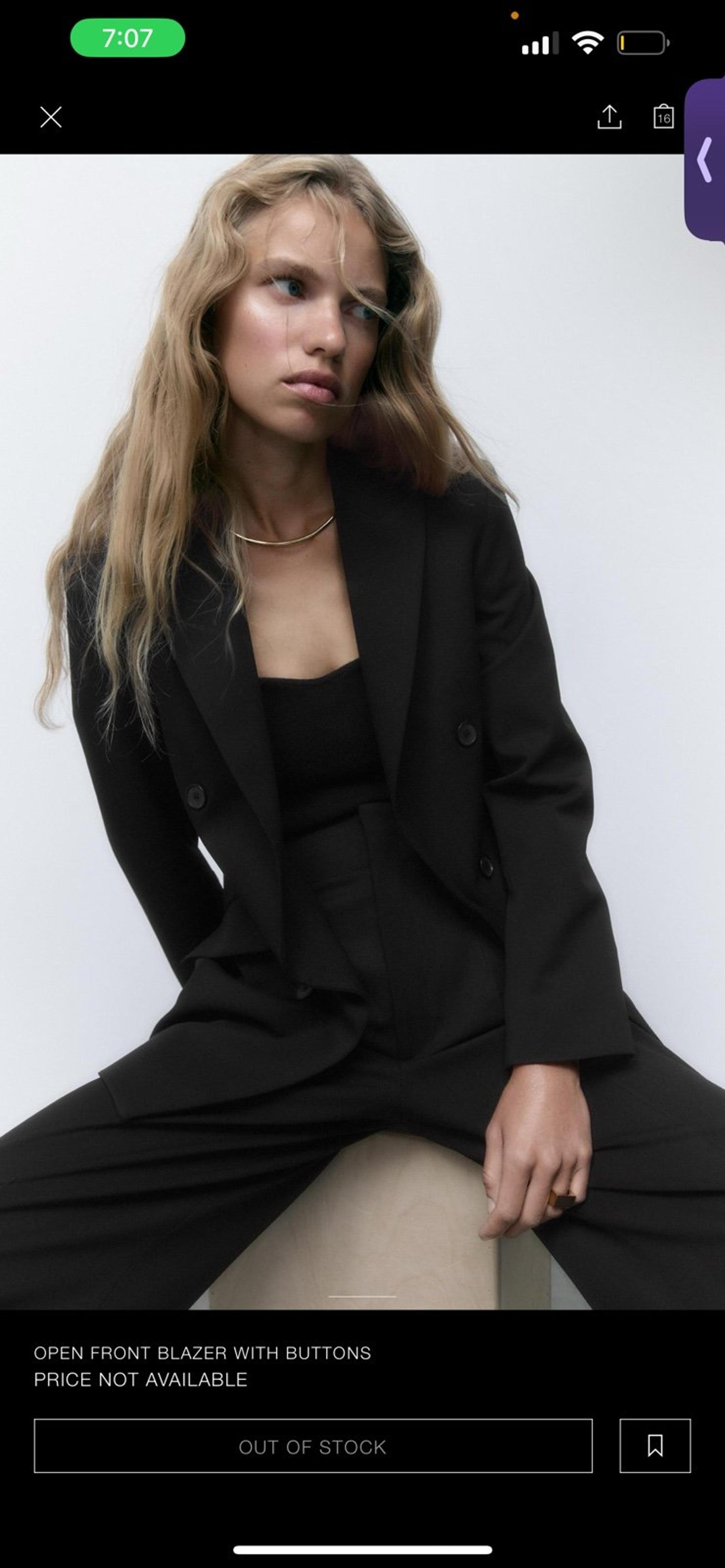 Black Zara blazer