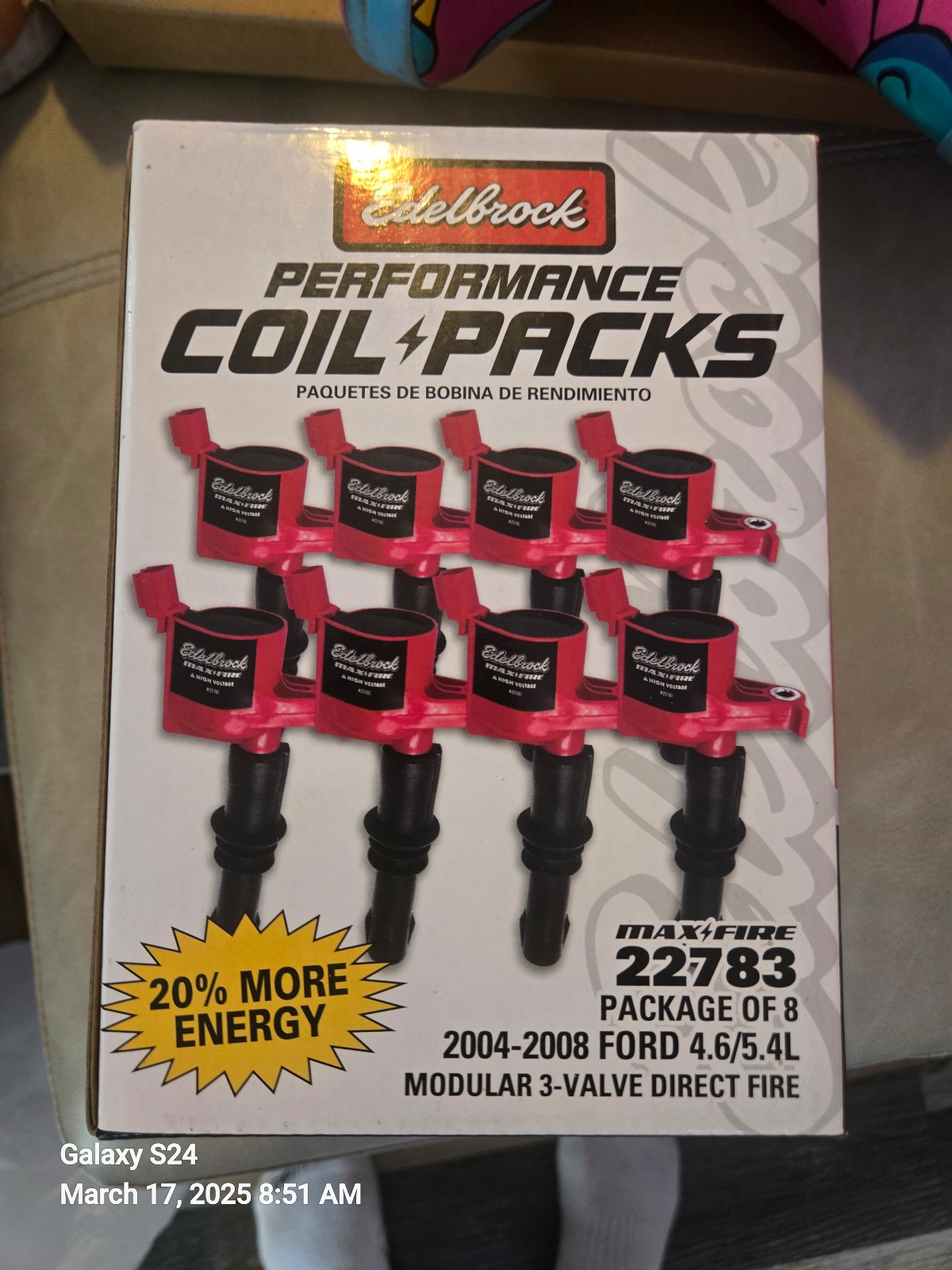 Edelbrock performance coil packs 22783 (new in box)