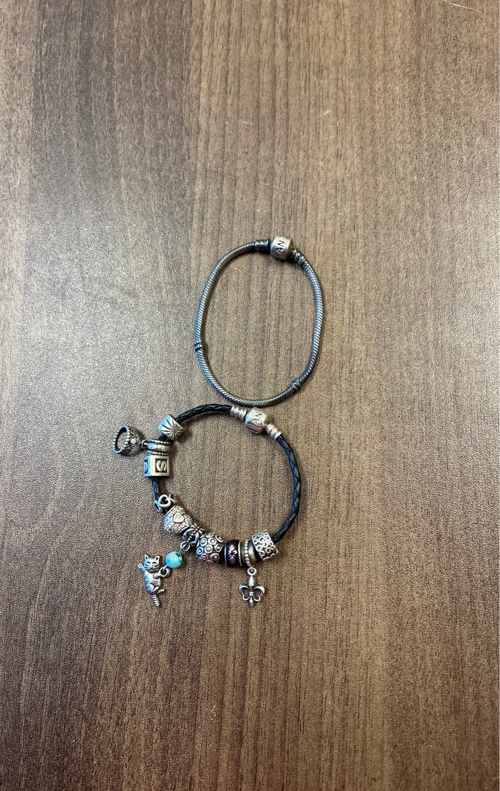 PANDORA 2 bracelets and 10 charms