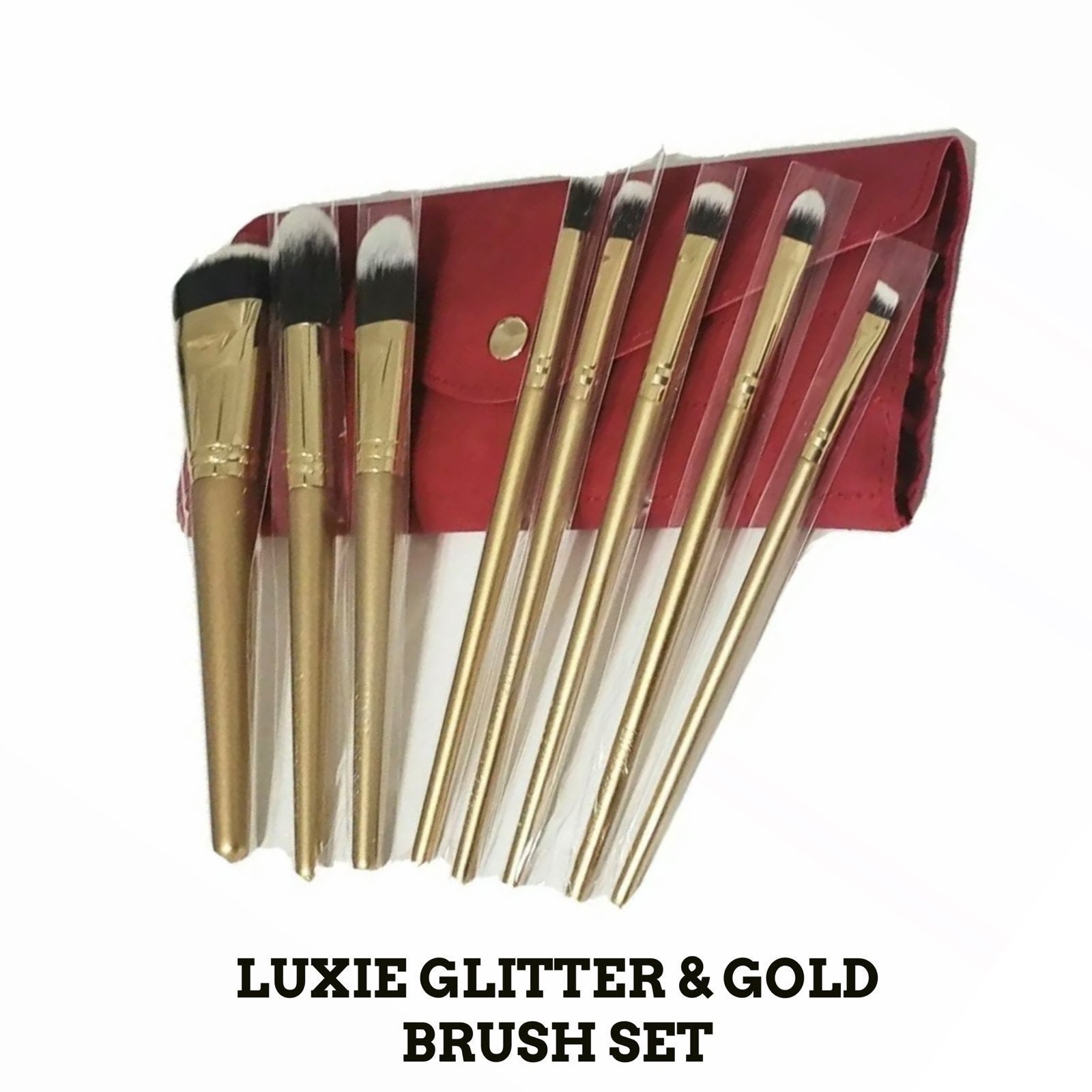 LUXIE GLITTER/GOLD BRUSH SET