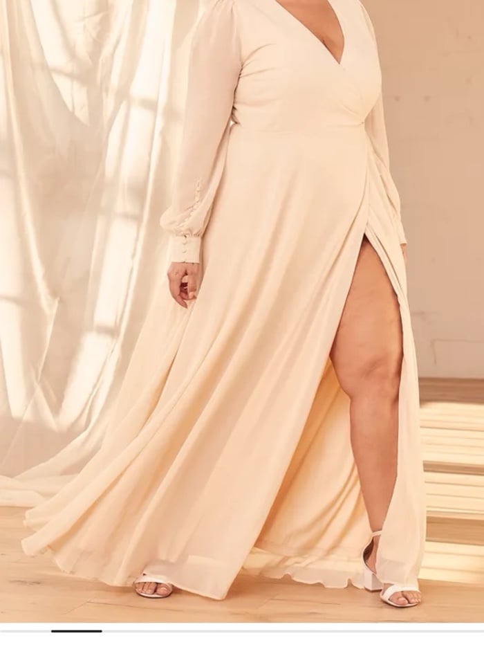 Long Ivory Lulu Dress