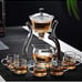 Glass tea pot and glasses