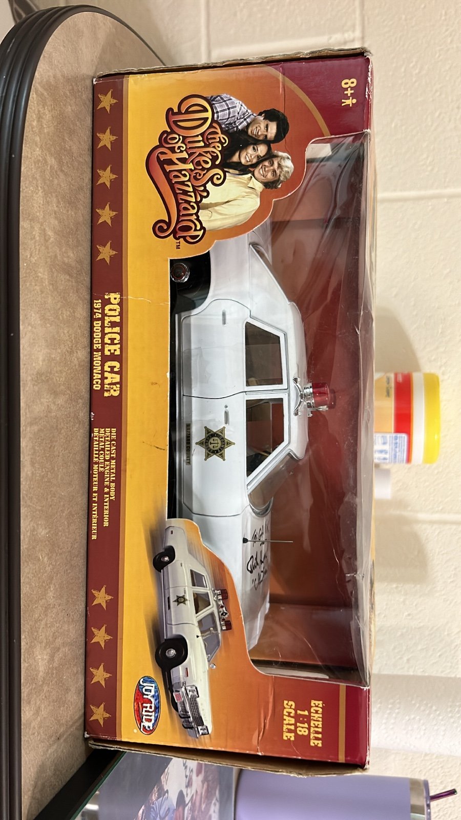 Dukes of Hazzard Autographed Police Car & Photo