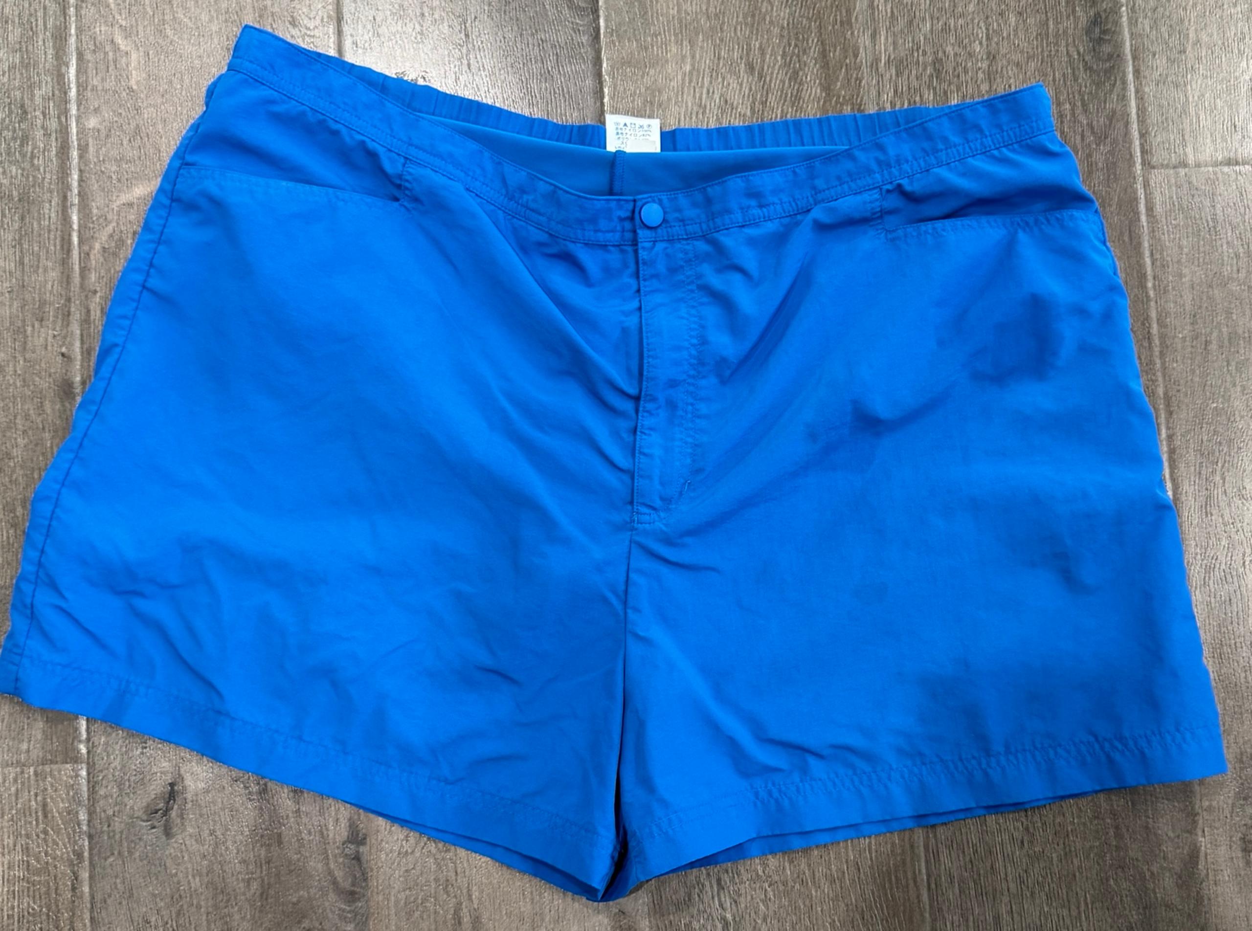 Lands Ends Women's Board Shorts With Panty Liner, Blue 20W, Quick Dry