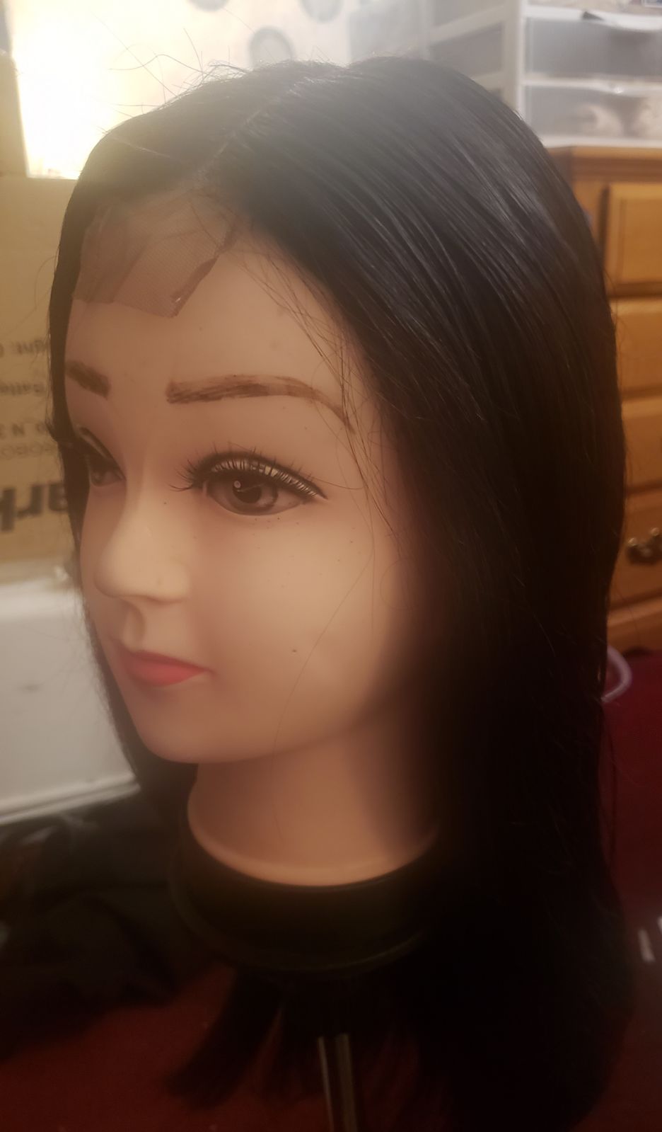 16 silky straight 100%virgin hair wig.