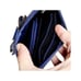 Coach blue leather wrist wallet