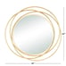 41” Wall Mirror Gold - Stratton Home Décor