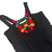 Women’s SHOSHANNA black bejeweled Multi Color Sleeveless Mini dress sz 10