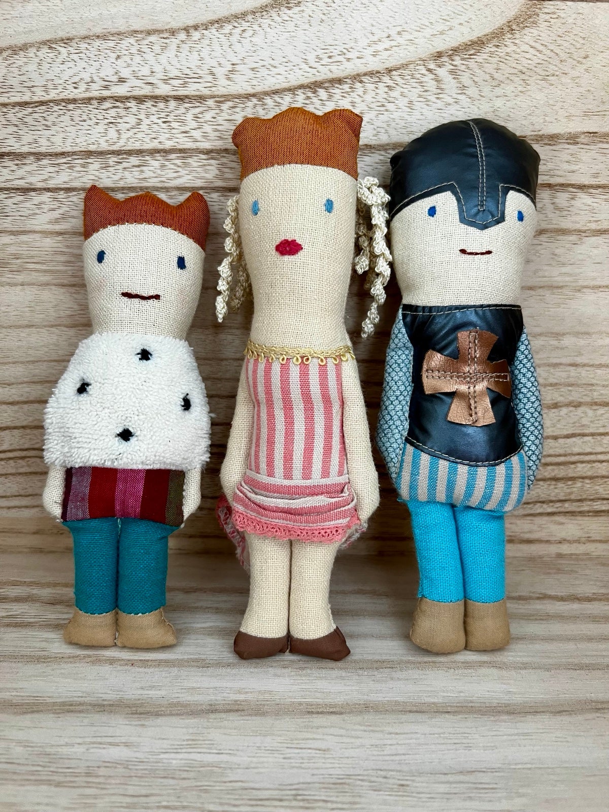 RETIRED Maileg Prince, Princess & Knight Rattle Set - NWOT