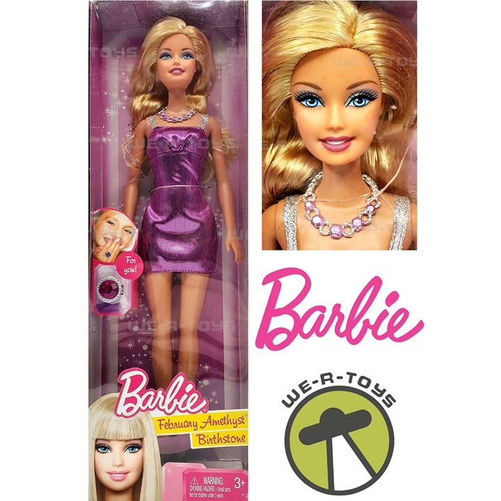 Barbie February Amethyst Birthstone Collection Doll 2010 Mattel #V9524 RARE