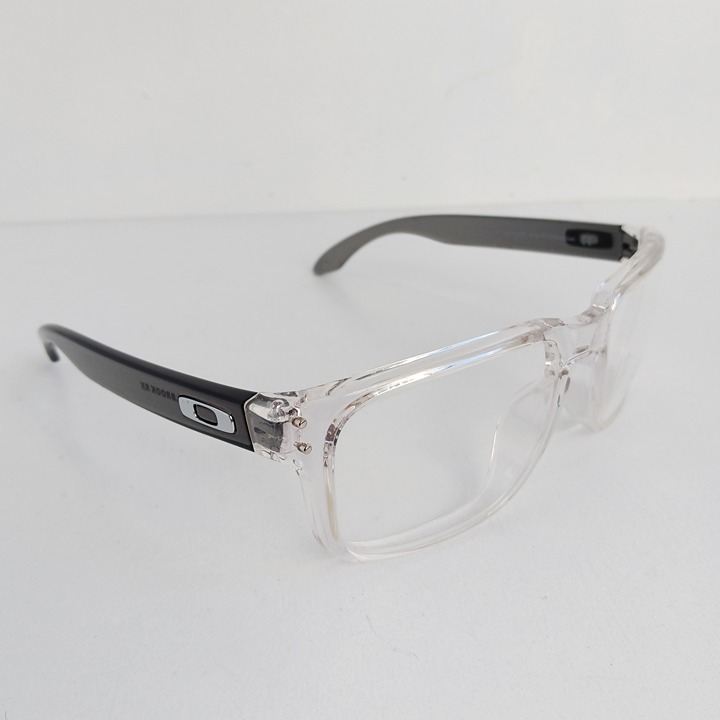 Oakley Holbrook Rx Polished Clear/Grey Ox8156-0354 Eyeglasses Frames 54-18-137