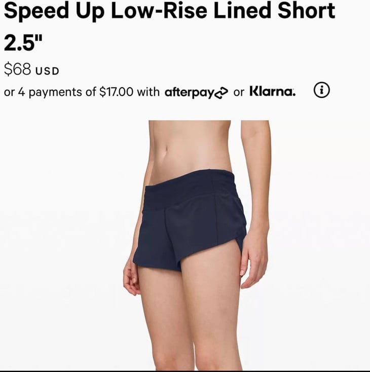 Lululemon Speed Up Shorts