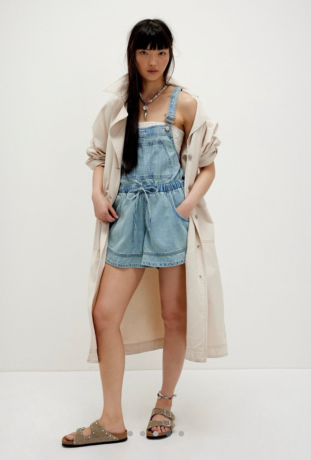 EUC size XS Free People We The Free Midnight Interlude Shortall