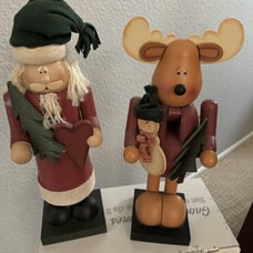 Hand crafted wooden figures