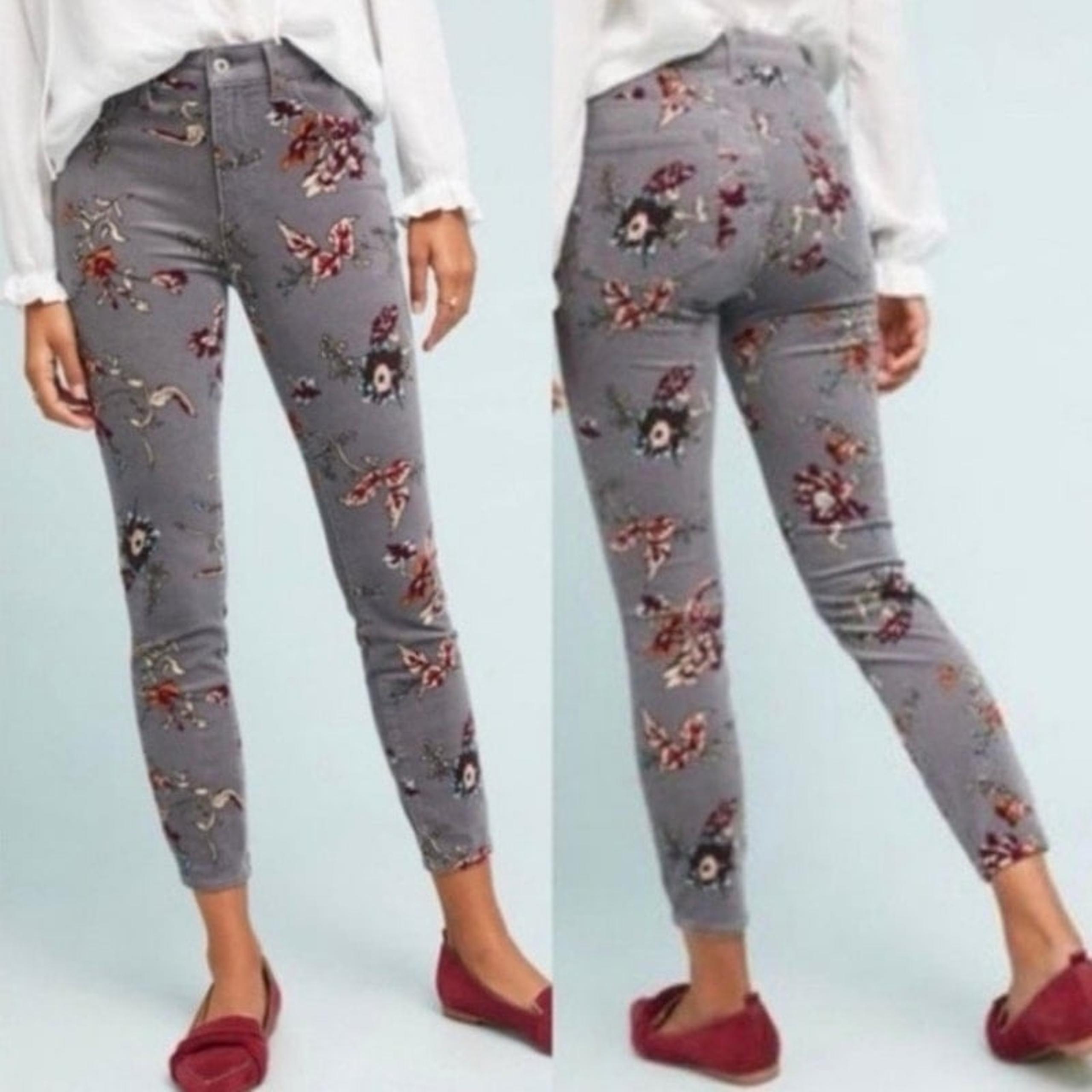 Anthropologie Pilcro Corduroy High-Rise Skinny Jeans 26 Petite Women’s Gray