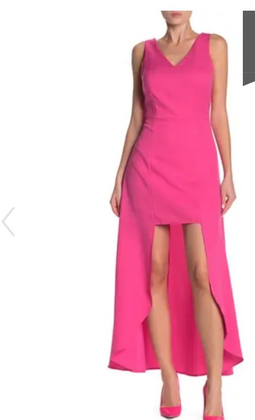 One One Six Davos High/Low Crepe Dress