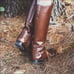 Tory Burch Derby Riding Boot Almond size 9M