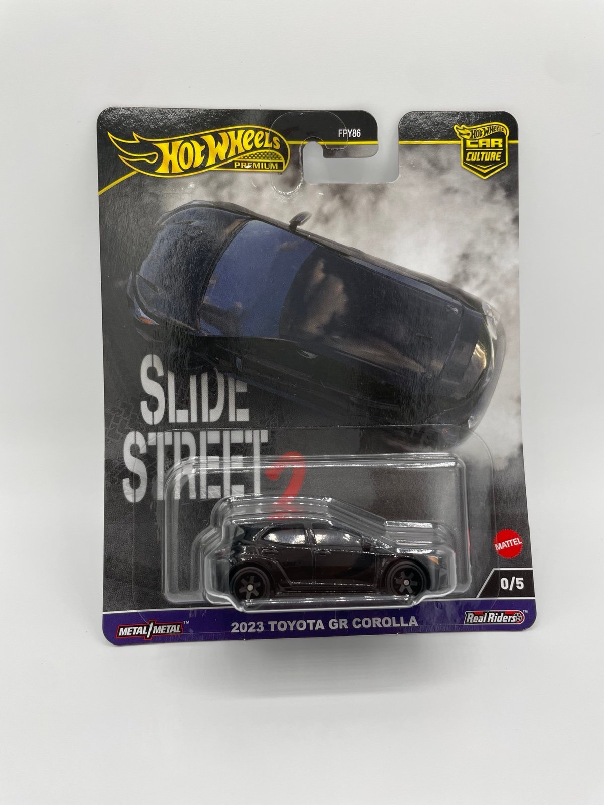 Hot Wheels Car Slide Street 2 Toyota GR Corolla Chase W/Clamshell Case