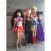 Vintage Sailor Moon Fashion Doll LOT 11.5 2000: Mars, Mercury, Wicked, Sailor M