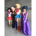 Vintage Sailor Moon Fashion Doll LOT 11.5 2000: Mars, Mercury, Wicked, Sailor M