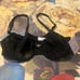 Mesh Underwire Black Bra (size:32A)