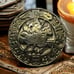 Rare Antique 7 Matching Medieval Knights Templar Picture Metal Silvertone Button
