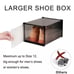 Storage Shoe Box Foldable Clear Sneaker