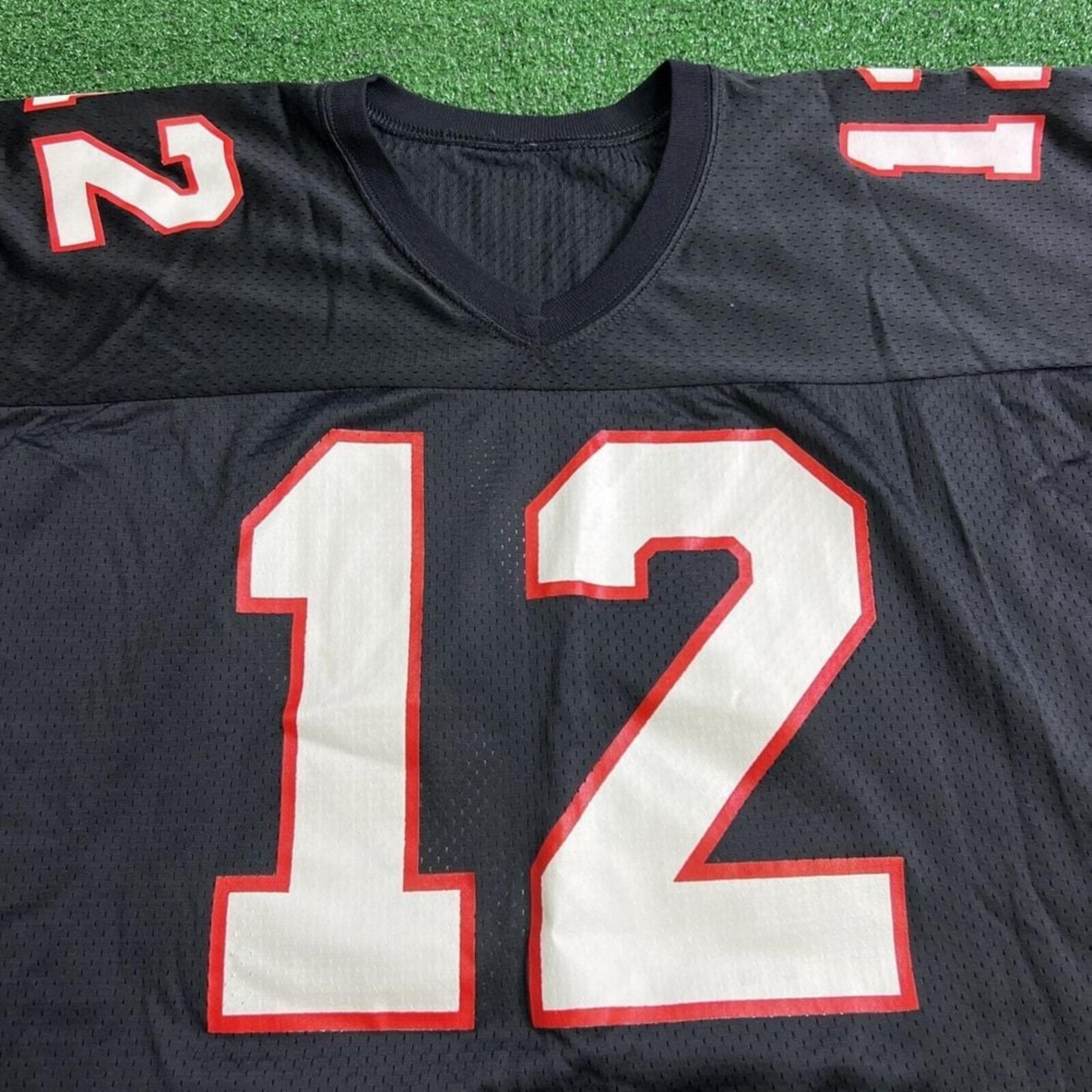 Vintage Champion NFL Atlanta Falcons #12 Black Football Jersey 52