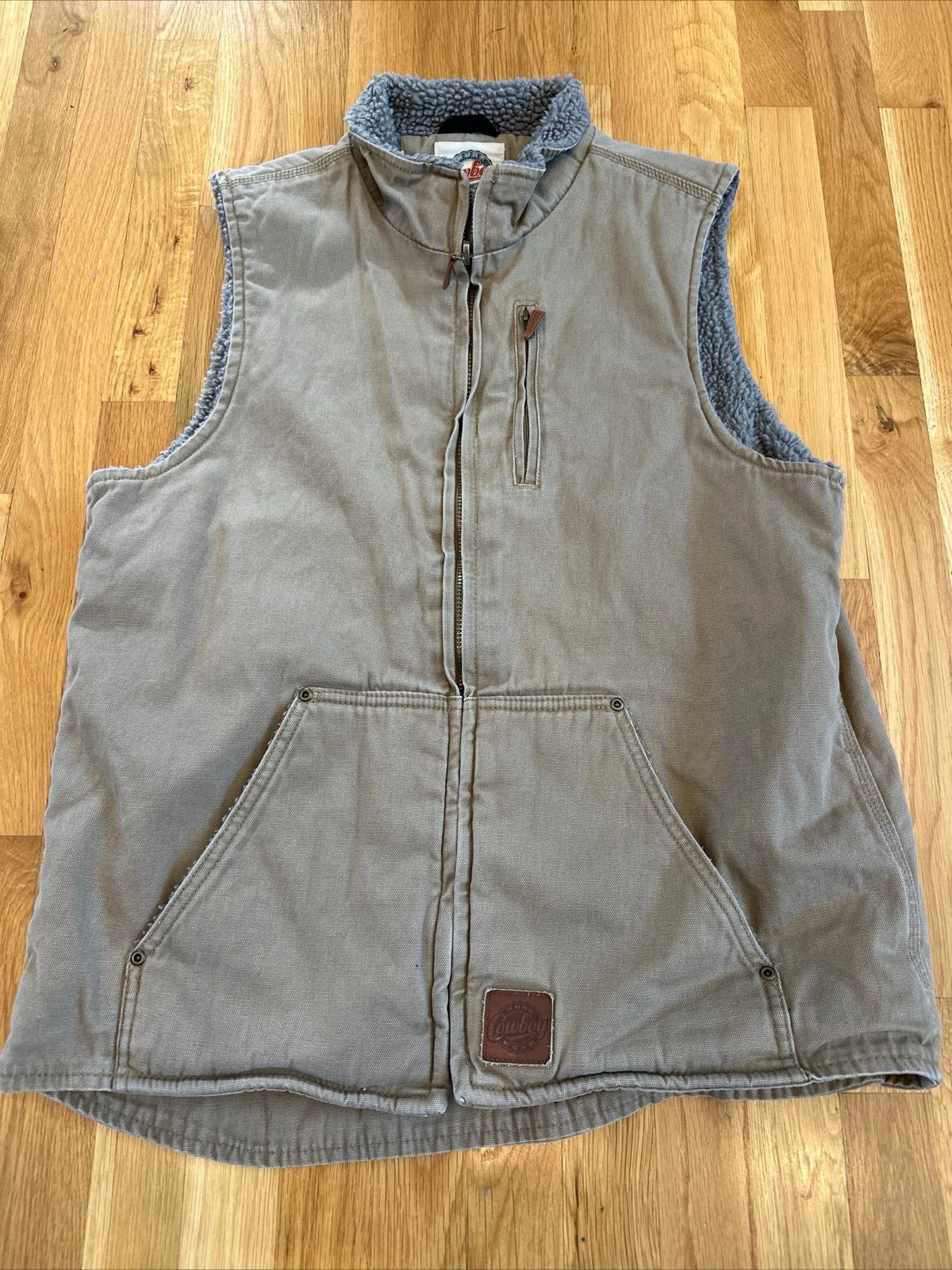 Cowboy workwear Vest size Large. Sherpa. Vintage