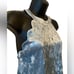 Altar’d State powder Blue Crushed Velvet Halter Top w/ Scalloped Edge Medium NWT