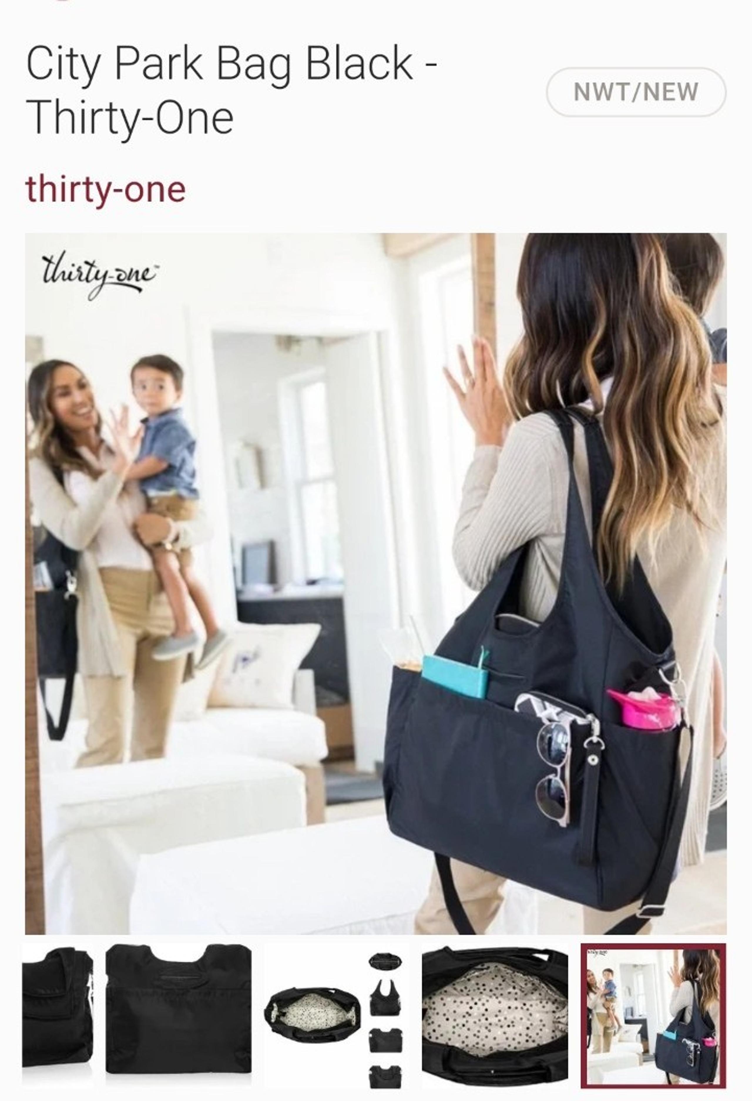 Thirty-One city park bag - black - diaper bag
