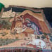 American greetings tapestries Christmas Nativity fringe throw blanket
