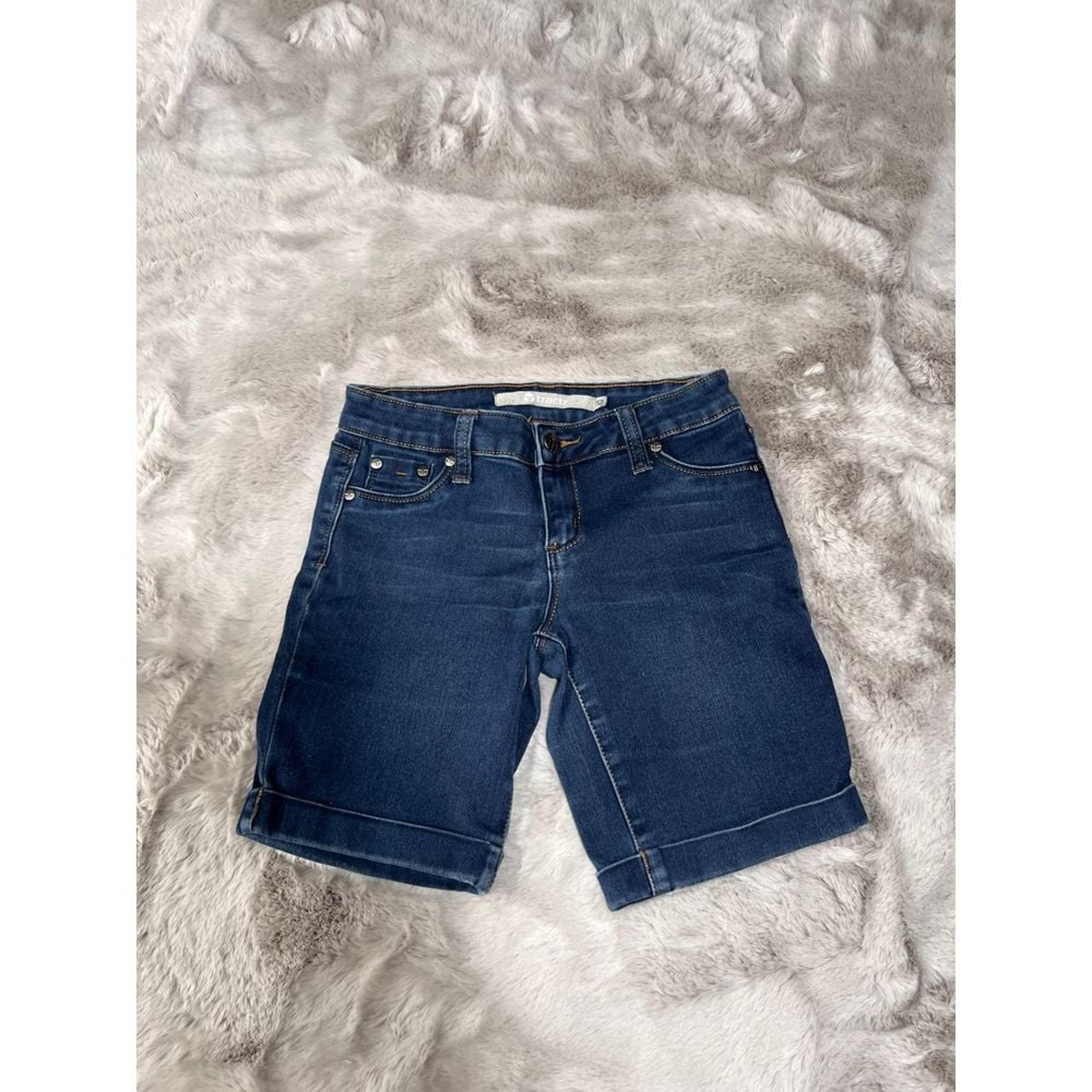 Tractor Girls Blue Denim Jeans Classic Straight Leg Everyday Bottoms Size 12