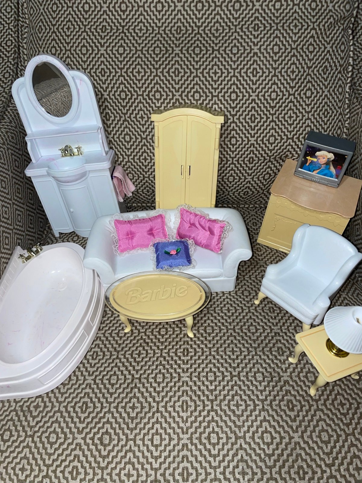 90s Barbie Furniture Big Lot