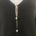 Scotch & Soda Women’s Black Melange Pearl Button V-neck Cardigan Sweater Sz L