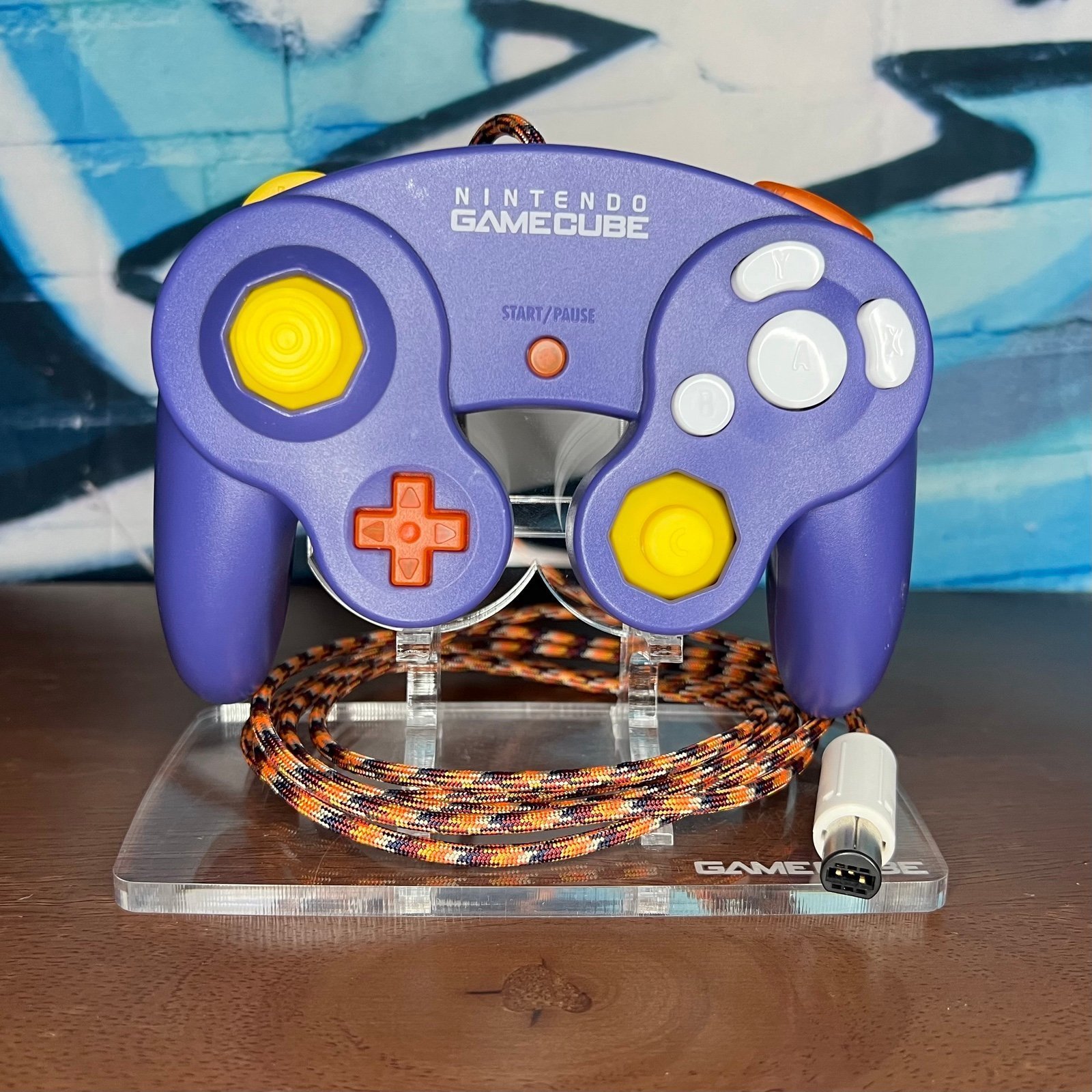 Modded OEM Wired Indigo Purple GameCube Controller | “Cardigan”