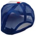 Usa flag in shape of heart snapback hat